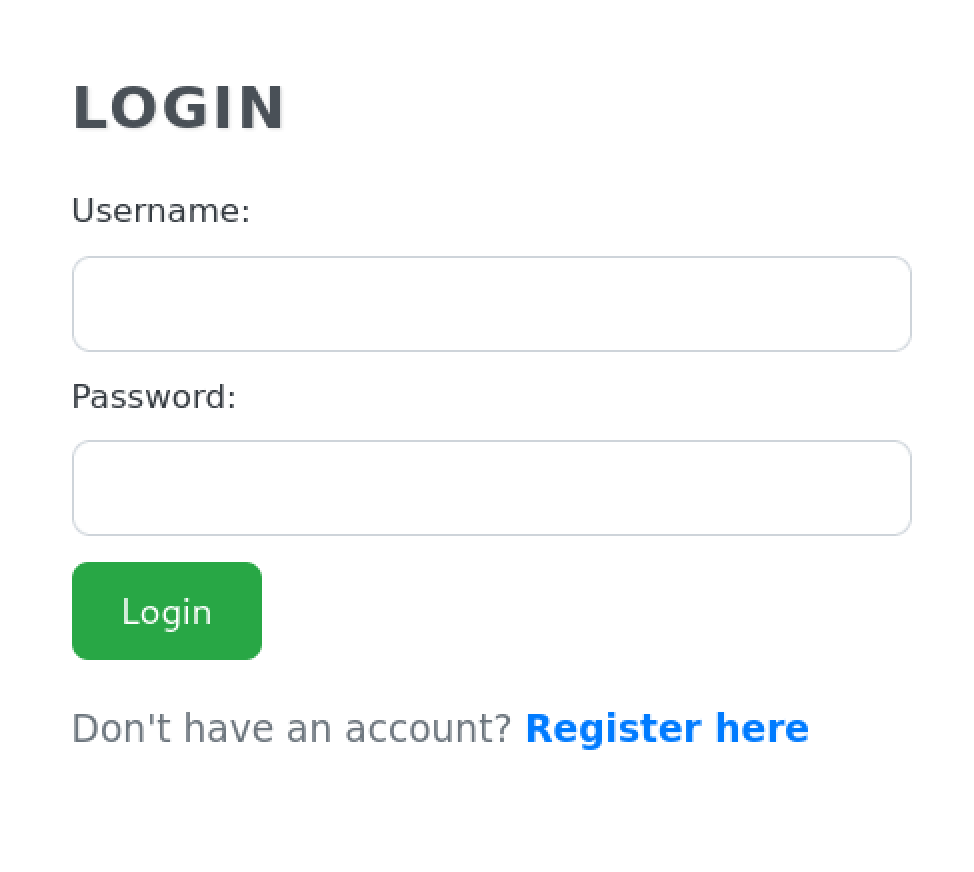 Page de connexion de l’application code.htb permettant l’accès utilisateur