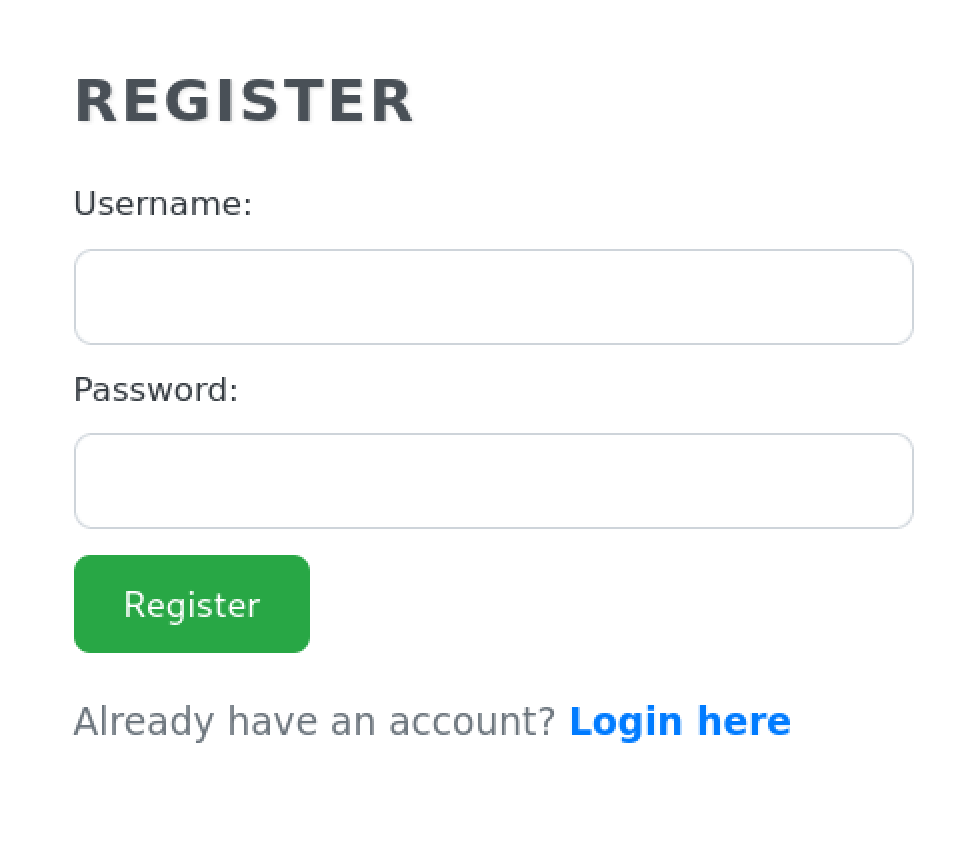 Formulaire d’inscription de l’application code.htb avec création de compte utilisateur