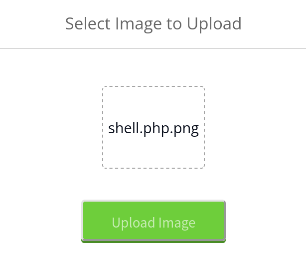 Tentative d’upload d’un fichier shell.php.png sur Magic